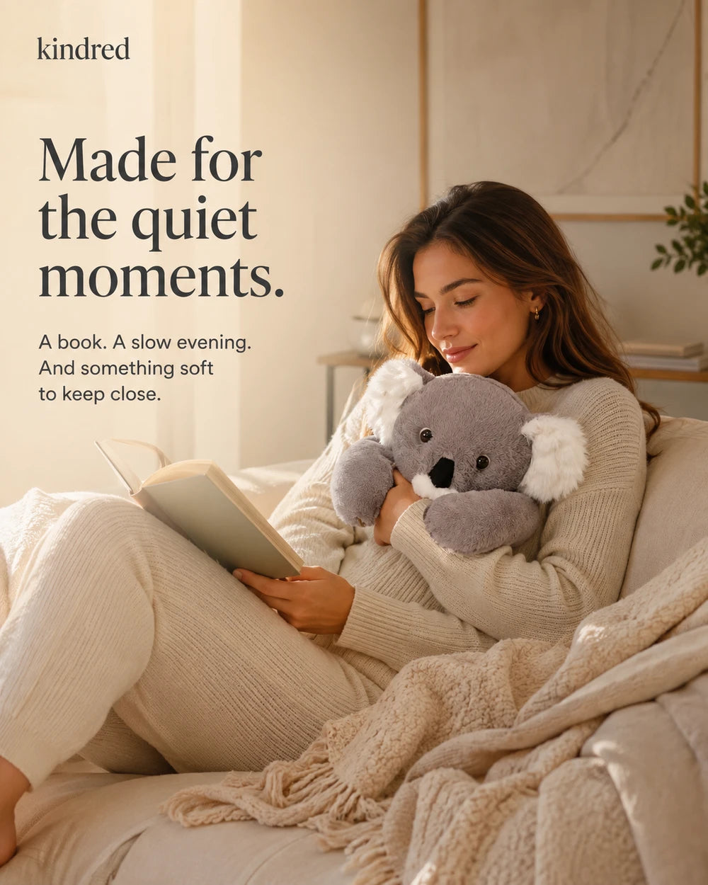 Kindred Fig Weighted Koala Plush