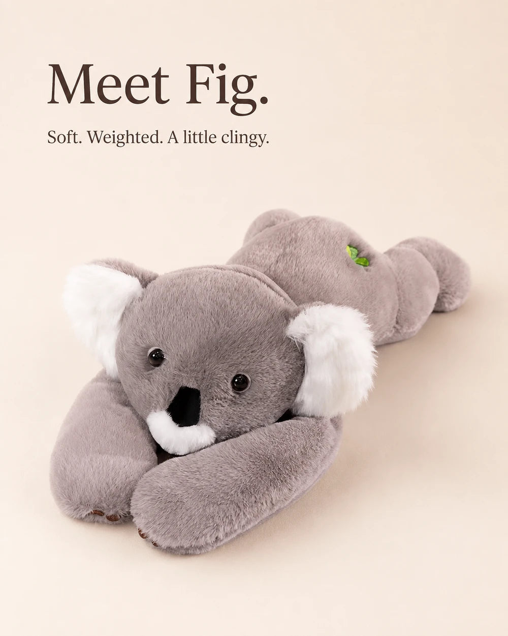 Kindred Fig Weighted Koala Plush